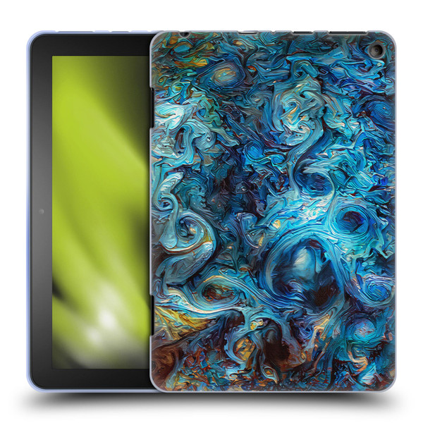 Cosmo18 Jupiter Fantasy Blue Soft Gel Case for Amazon Fire HD 8/Fire HD 8 Plus 2020