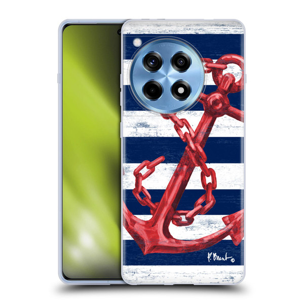 Paul Brent Nautical Westerly Anchor Red Soft Gel Case for OnePlus 12R
