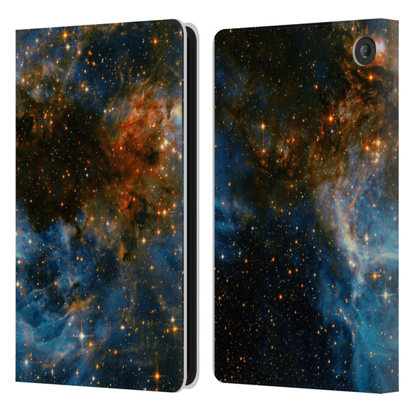 Cosmo18 Space 2 Galaxy Leather Book Wallet Case Cover For Amazon Fire 7 2022