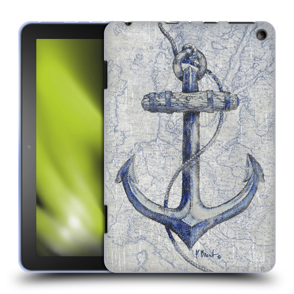 Paul Brent Nautical Vintage Anchor Soft Gel Case for Amazon Fire HD 8/Fire HD 8 Plus 2020