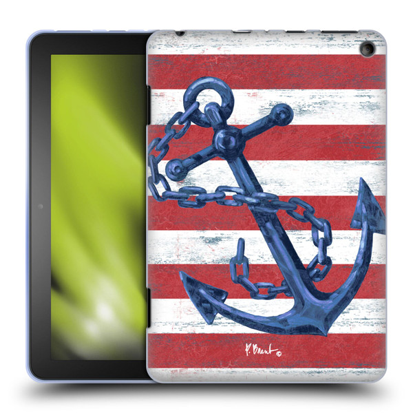 Paul Brent Nautical Westerly Anchor Soft Gel Case for Amazon Fire HD 8/Fire HD 8 Plus 2020