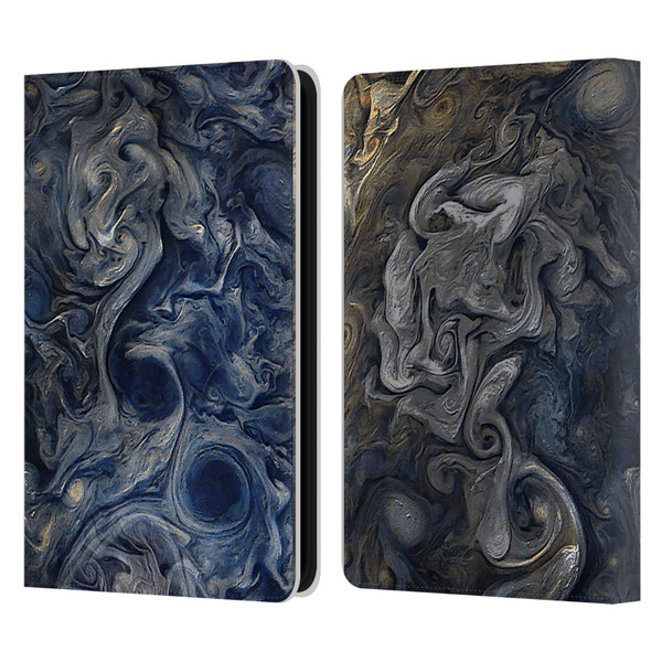Cosmo18 Space 2 Blues Leather Book Wallet Case Cover For Amazon Kindle 11th Gen 6in 2022