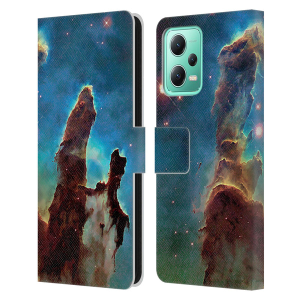 Cosmo18 Space 2 Nebula's Pillars Leather Book Wallet Case Cover For Xiaomi Redmi Note 12 5G