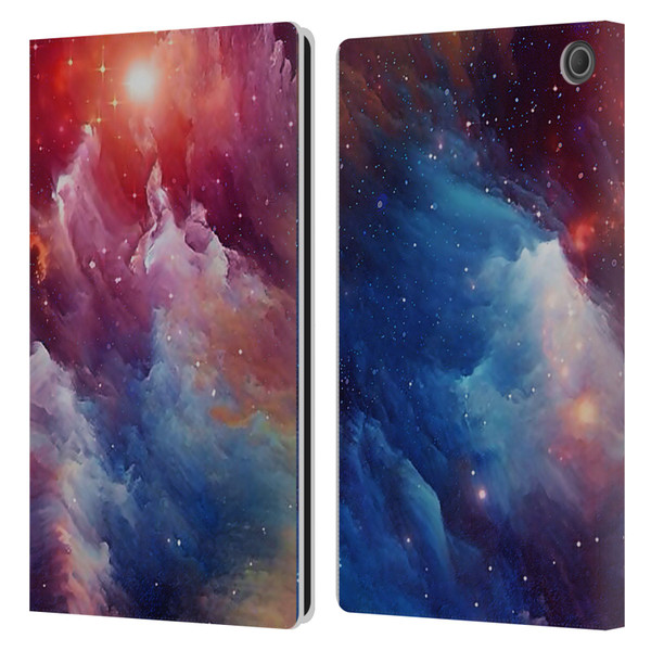 Cosmo18 Space Mysterious Space Leather Book Wallet Case Cover For Amazon Fire Max 11 2023