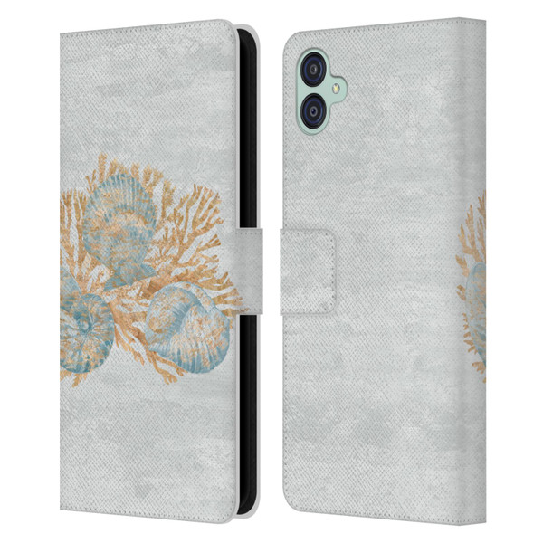 Paul Brent Sea Creatures Shells Leather Book Wallet Case Cover For Samsung Galaxy M04 5G / A04e