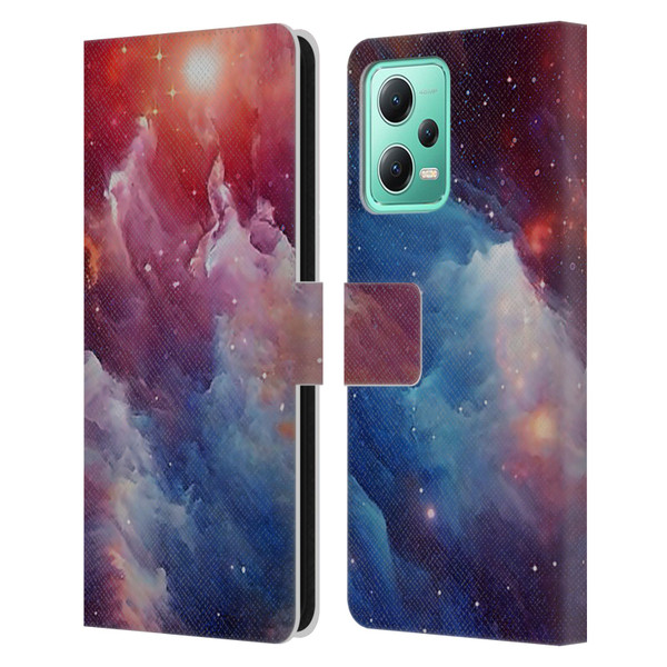 Cosmo18 Space Mysterious Space Leather Book Wallet Case Cover For Xiaomi Redmi Note 12 5G
