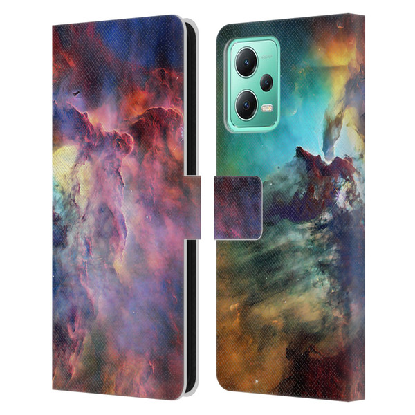 Cosmo18 Space Lagoon Nebula Leather Book Wallet Case Cover For Xiaomi Redmi Note 12 5G