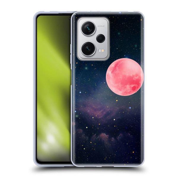 Cosmo18 Space Pink Moon Soft Gel Case for Xiaomi Redmi Note 12 Pro+ 5G