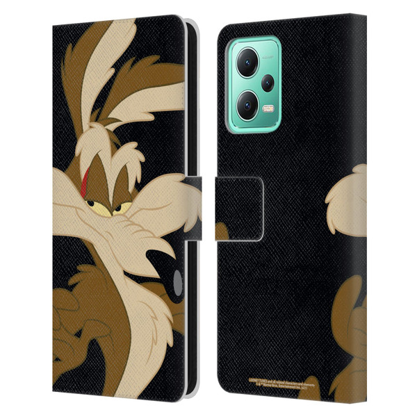 Looney Tunes Characters Wile E. Coyote Leather Book Wallet Case Cover For Xiaomi Redmi Note 12 5G