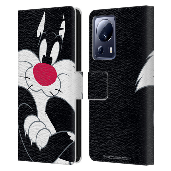 Looney Tunes Characters Sylvester The Cat Leather Book Wallet Case Cover For Xiaomi 13 Lite 5G