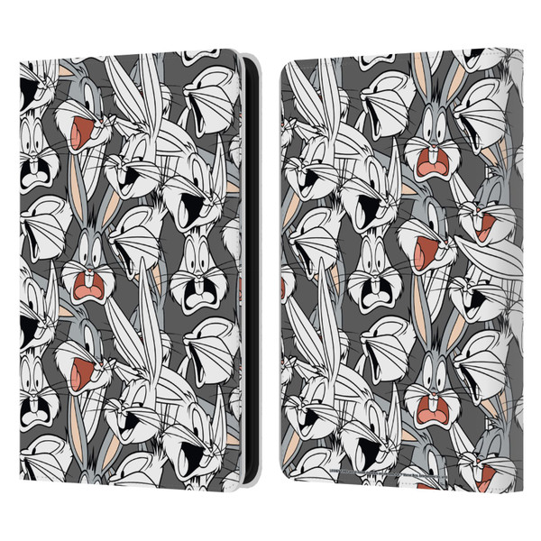 Looney Tunes Patterns Bugs Bunny Leather Book Wallet Case Cover For Amazon Kindle 11th Gen 6in 2022