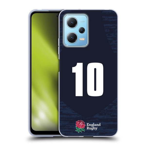 England Rugby Union 2020/21 Players Away Kit Position 10 Soft Gel Case for Xiaomi Redmi Note 12 5G