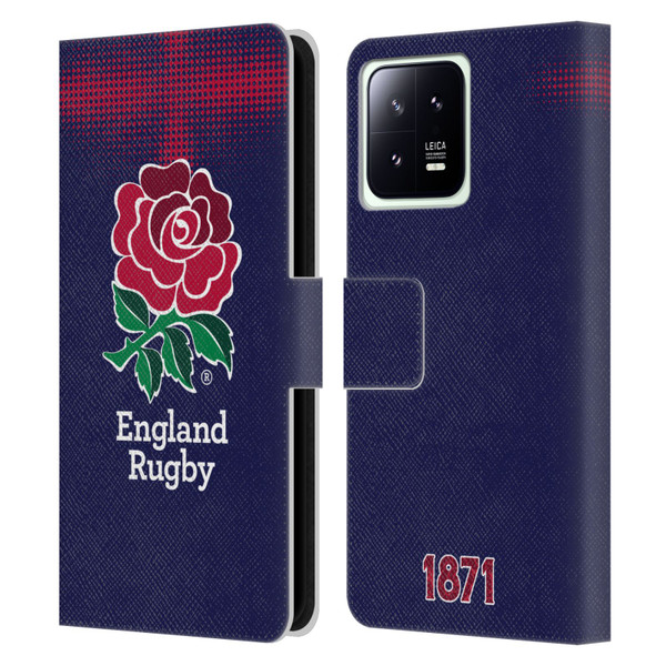 England Rugby Union 2016/17 The Rose Alternate Kit Leather Book Wallet Case Cover For Xiaomi 13 5G