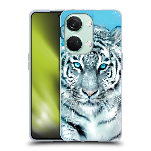 Aimee Stewart Animals White Tiger Soft Gel Case for OnePlus Nord 3 5G