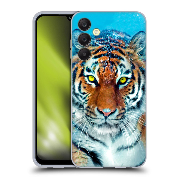Aimee Stewart Animals Yellow Tiger Soft Gel Case for Samsung Galaxy A25 5G