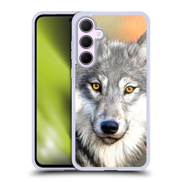 Aimee Stewart Animals Autumn Wolf Soft Gel Case for Samsung Galaxy A35 5G