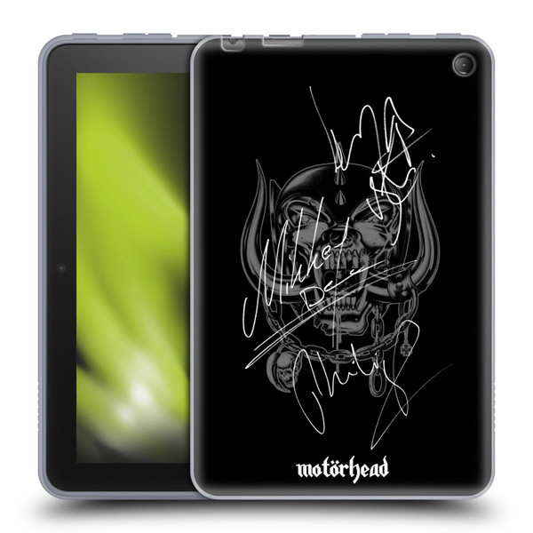 Motorhead Graphics Signatures Soft Gel Case for Amazon Fire 7 2022