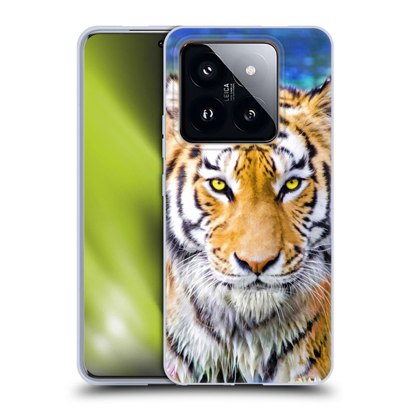 Aimee Stewart Animals Tiger and Lily Soft Gel Case for Xiaomi 14 Pro