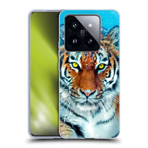Aimee Stewart Animals Yellow Tiger Soft Gel Case for Xiaomi 14 Pro