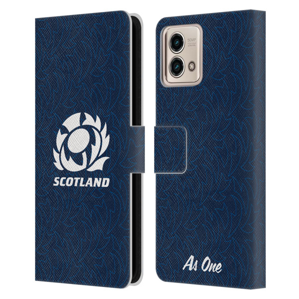 Scotland Rugby Graphics Pattern Leather Book Wallet Case Cover For Motorola Moto G Stylus 5G 2023