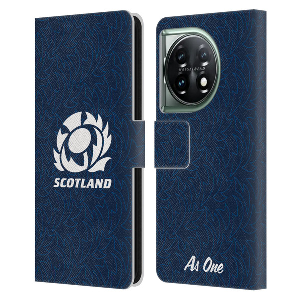 Scotland Rugby Graphics Pattern Leather Book Wallet Case Cover For OnePlus 11 5G