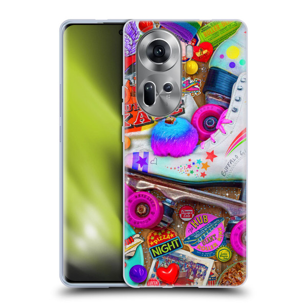 Aimee Stewart Colourful Sweets Skate Night Soft Gel Case for OPPO Reno11