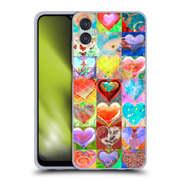 Aimee Stewart Colourful Sweets Hearts Grid Soft Gel Case for Samsung Galaxy M04 5G / A04e