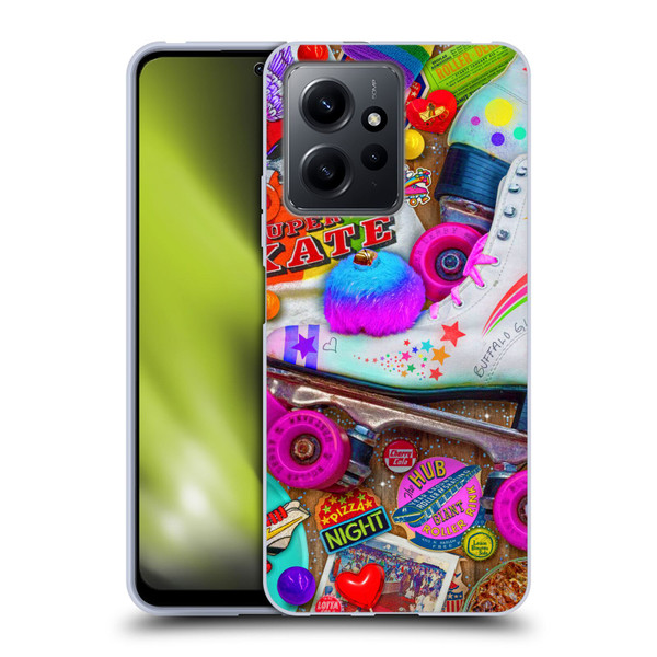 Aimee Stewart Colourful Sweets Skate Night Soft Gel Case for Xiaomi Redmi Note 12 4G