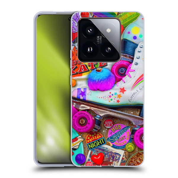 Aimee Stewart Colourful Sweets Skate Night Soft Gel Case for Xiaomi 14 Pro