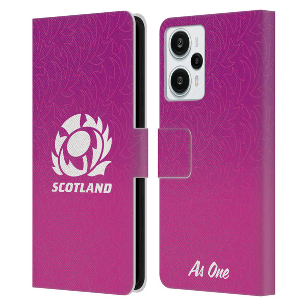 Scotland Rugby Graphics Gradient Pattern Leather Book Wallet Case Cover For Xiaomi Redmi Note 12T