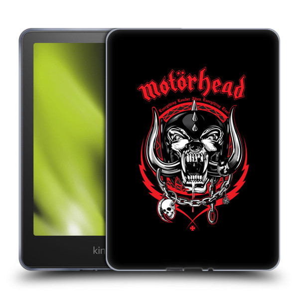 Motorhead Logo Everything Louder Than Everything Else Soft Gel Case for Amazon Kindle Paperwhite 5 (2021)