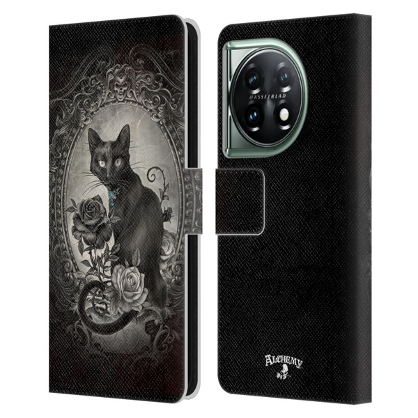Alchemy Gothic Cats Paracelsus Leather Book Wallet Case Cover For OnePlus 11 5G