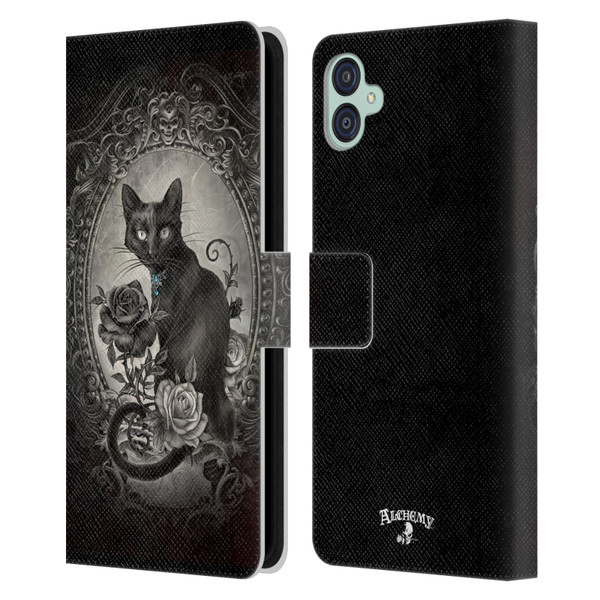 Alchemy Gothic Cats Paracelsus Leather Book Wallet Case Cover For Samsung Galaxy M04 5G / A04e