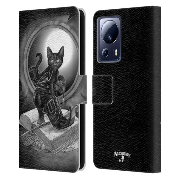 Alchemy Gothic Cats Midnight Mischief Leather Book Wallet Case Cover For Xiaomi 13 Lite 5G