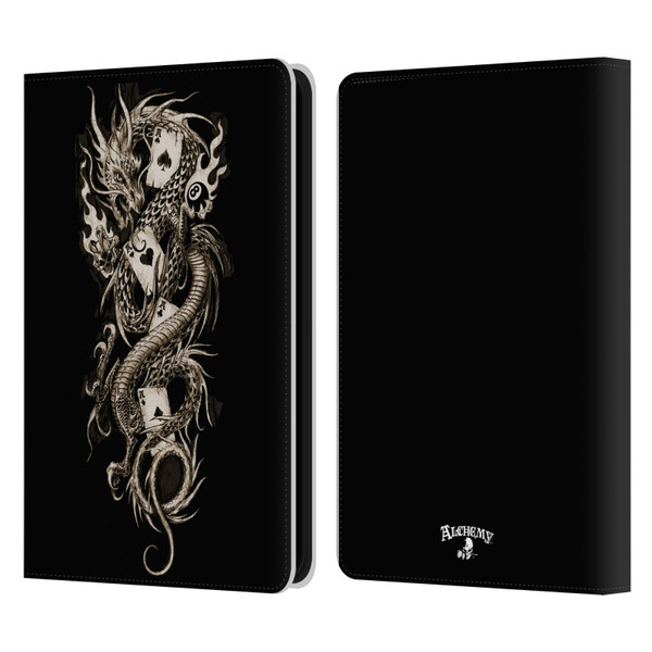 Alchemy Gothic Dragon Imperial Leather Book Wallet Case Cover For Amazon Kindle 11th Gen 6in 2022