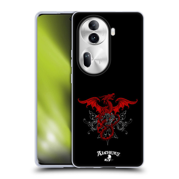 Alchemy Gothic Dragon Draco Rosa Soft Gel Case for OPPO Reno11 Pro
