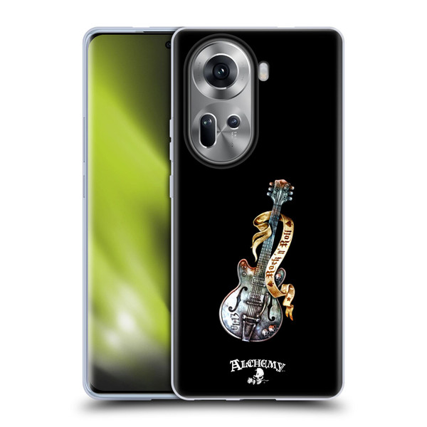 Alchemy Gothic Illustration Rock'it 56 Guitar Soft Gel Case for OPPO Reno11