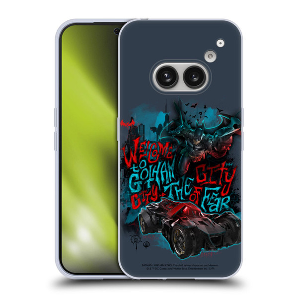 Batman Arkham Knight Graphics Welcome To Gotham Soft Gel Case for Nothing Phone (2a)