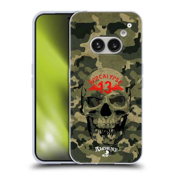 Alchemy Gothic Skull Camo Skull Soft Gel Case for Nothing Phone (2a)