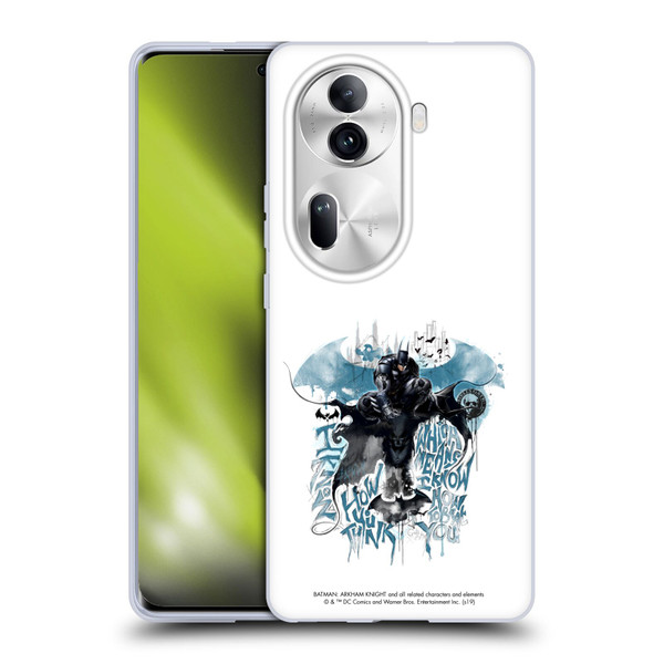 Batman Arkham Knight Graphics How You Think Soft Gel Case for OPPO Reno11 Pro