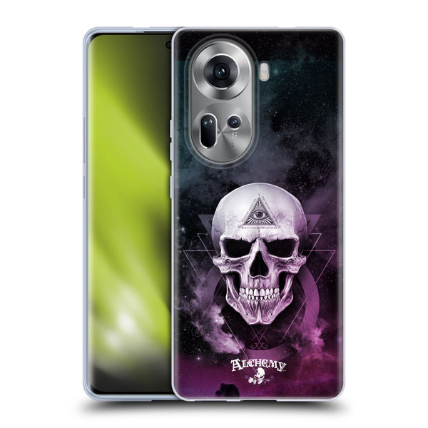 Alchemy Gothic Skull The Void Geometric Soft Gel Case for OPPO Reno11