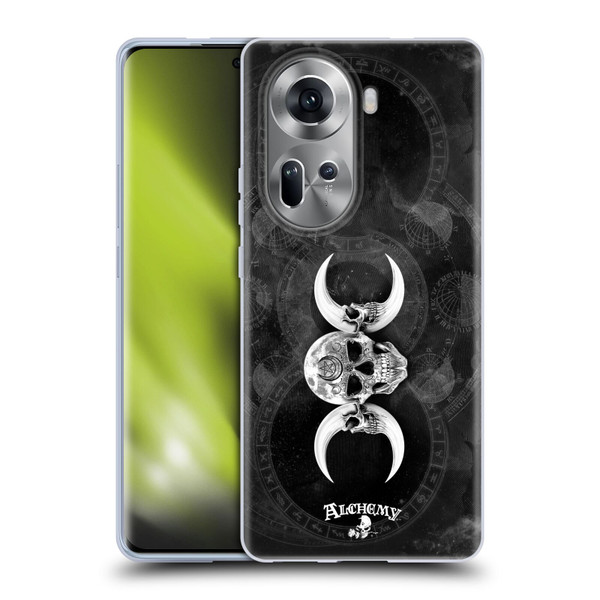 Alchemy Gothic Skull Dark Goddess Moon Soft Gel Case for OPPO Reno11