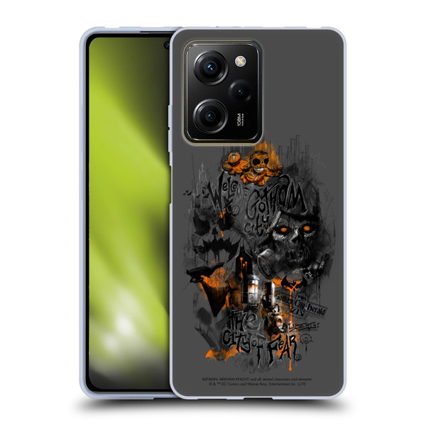 Batman Arkham Knight Graphics City Of Fear Scarecrow Soft Gel Case for Xiaomi Redmi Note 12 Pro 5G