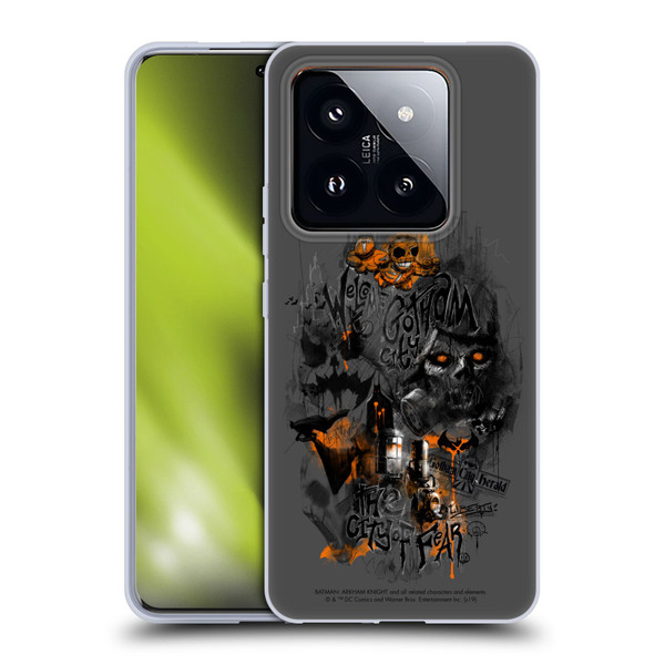 Batman Arkham Knight Graphics City Of Fear Scarecrow Soft Gel Case for Xiaomi 14 Pro