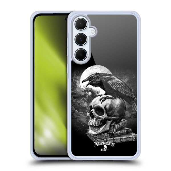 Alchemy Gothic Wing Poe's Raven Soft Gel Case for Samsung Galaxy A55 5G