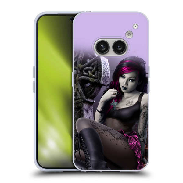 Tom Wood Fantasy Goth Girl Vampire Soft Gel Case for Nothing Phone (2a)