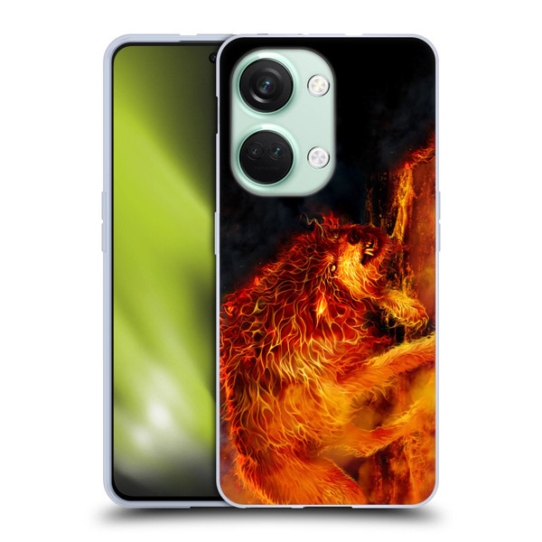 Tom Wood Fire Creatures Wolf Stalker Soft Gel Case for OnePlus Nord 3 5G