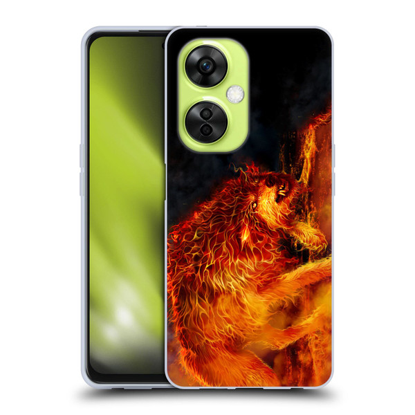 Tom Wood Fire Creatures Wolf Stalker Soft Gel Case for OnePlus Nord CE 3 Lite 5G