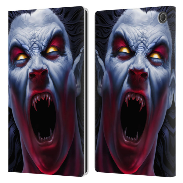 Tom Wood Horror Vampire Awakening Leather Book Wallet Case Cover For Amazon Fire Max 11 2023