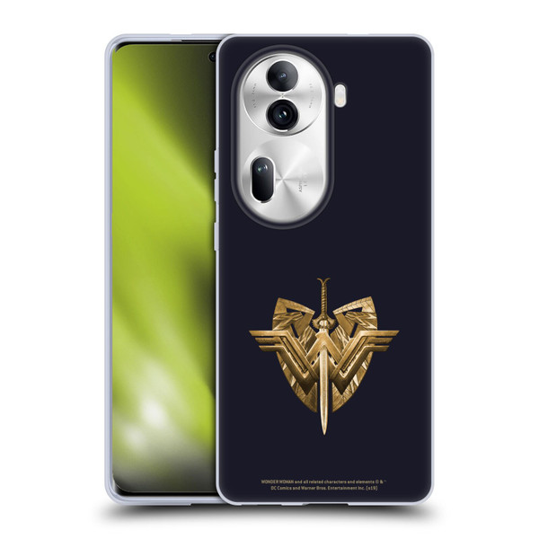 Wonder Woman Movie Logos Sword And Shield Soft Gel Case for OPPO Reno11 Pro